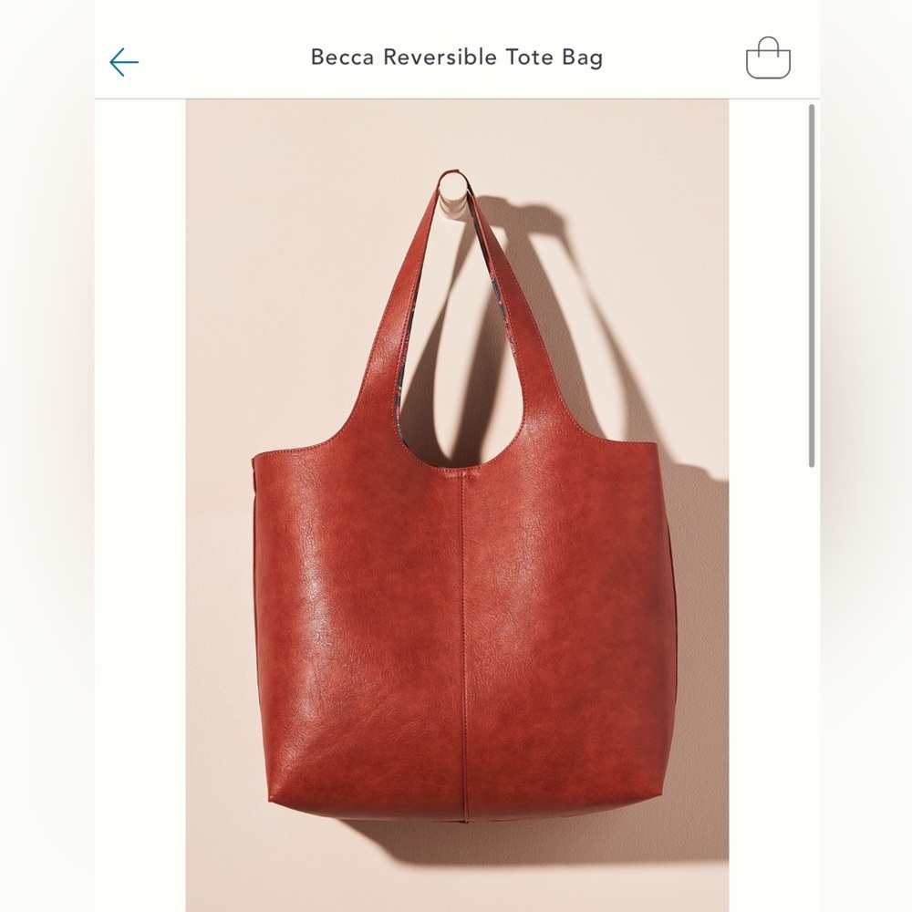 NWOT anthropologie tote in green